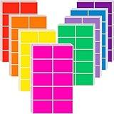 YSHIHE Colored Labels Stickers 3 x 2 Inch Rectangular Moving Labels 8 Colors Large Color Coding Labels - 240 Pack