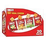 Cheez-It Cheese Crackers, Baked Snack Crackers, Office and Kids Snacks, Variety Pack, 17.72oz Box (20 Pouches)