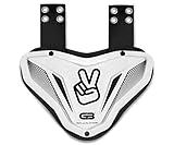 Grip Boost Fly Plate Football Back Plate - Adult & Youth (White, Adult)