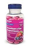 Amazon Basic Care Heartburn & Gas SuperChews Chewable Tablets, Mixed Berry, 82 Count (Previously SoundHealth)