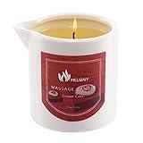 MELONY Soy Massage Oil Candle | Low Temp | Perfect Intensive Skin Treatment Candle | Nourishing with Almond Oil, Shea Butter & Cocoa Butter | Massage & Moisturise | Cream Cake