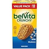 belVita Blueberry Breakfast Biscuits, Value Pack, 12 Packs (4 Biscuits Per Pack)