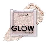 LAMEL Glow Highlighter: Face Make Up & Contour Palette in Deep, Vibrant Colors - Natural Shimmer - Compact Size & Perfect for Travel - Cruelty Free - 3.8gr/0.13 oz 401 (Luna)