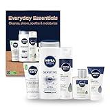 NIVEA MEN Complete Collection Skin Care Set for Sensitive Skin, 5 Piece Set