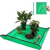 Onlysuki Repotting Mat for Indoor Plant Transplanting Control Mess, 26.8"X26.8" Waterproof Succulent Potting Mat Square Planting Tray Soil Change Mat Gardening Gifts for Plant Lovers