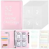 52 Week Money Saving Challenge Binder, A5 Money Saving Binder with 100 Envelopes Money Saving Challenge Binder Budget Book to Easy and Fun Way to Save $1378 or $5,050