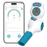 Sonmol Breathing Exercise Device for Lungs with Electric Manometer & Test Mouthpiece & Travel Case | Lung Exerciser Device for Better Lungs| 6 Resistance Levels | Guided Mobile Training App Included