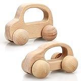 TOY Life Wooden Toys Cars, Montessori Toys for Babies 0-6-12 Months, Baby Rattle Toy Cars for Toddlers 1-3, Wooden Baby Toys Gift 1 Year Old, Baby Boy Nursery Decor, 1 Year Old Boy Birthday Gift