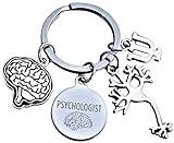 Kit's Kiss Psychologist Keychain Child Psychologist Psychotherapist Psychology Gift Psych Student Brain Doctor Psychiatry Neuron Human Brain Anatomy Neurologist Neurology Neuroscience