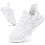 PPQ Womens Slip On Walking Shoes，Memory Foam Lightweight Comfort Casual Workout Shoes,Yoga Or Tennis Or Running Sneakers White 7.5