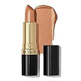 REVLON Lipstick, Super Lustrous Lipstick, Creamy Formula For Soft, Fuller-Looking Lips, Moisturized Feel in Mauves & Trends, Gold Goddess (041) 0.15 oz