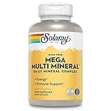 Solaray Mega Multi Mineral No Iron, Vitamin Capsules (076280045147) (200 Capsules, 50 Servings)