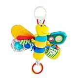 Lamaze Clip On Car Seat and Stroller Toy - Freddie the Firefly - Crinkle Car Seat Toys and Stroller Toys - Sensory Toys for Babies - Travel Toys for Car - Infant Toys Ages 0 Months and Up