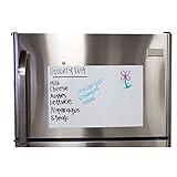 Magnetic Dry Erase Sheet - Magnetic Whiteboard Sheet for Refrigerator, Kitchen Dry Erase Board with Magnets, Fridge Whiteboard, White, Large, 17 x 11 Inches