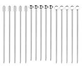 I-MART Stainless Steel Cocktail Picks Martini Picks Set (Pack of 15)