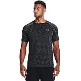 Under Armour Mens Tech 2.0 5C Short Sleeve T-Shirt, Black (001)/Pitch Gray, Large