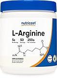 Nutricost L-Arginine (250 Grams) - Pure L-Arginine Powder - 5000mg Per Serving; 50 Servings