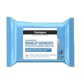 Neutrogena Fragrance-Free Makeup Remover Wipes, Daily Facial Cleanser Towelettes, Gently Removes Oil & Makeup, Alcohol-Free Makeup Wipes, 25 ct