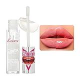 Ruby Kisses Plumping Lip Gloss – Hydrating, Voluminous, High-Shine, Cruelty-Free Lip Plumper, Smoothing, Instinct Lip Maximizer, 4 Colors, 0.15 FL oz. (CLEAR)