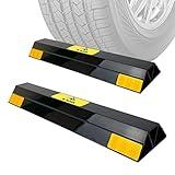 ROBLOCK 16" Heavy Duty Parking Aid with 1.8 Inch Higher Design, Car Parking Stopper for Garage 2 PCS, Parking Aids Protects Car, Parking Gadgets Easy to Install 2 Packs, 16" L x 3.7" W x 1.8" H