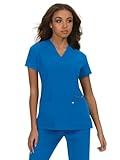 KOI Next Gen 1019 Women's Hustle and Heart Scrub Top Royal Blue M