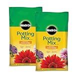 Miracle-Gro VB00008 2-Pack Potting Mix, 8 qt, colorless