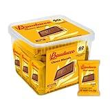 Bauducco Choco Biscuit Cookies - Crispy & Delicious - Great for Snacks, Dessert & Lunch Box – 2 cookies per pack, individually wrapped, 25.3 oz (Pack of 40)