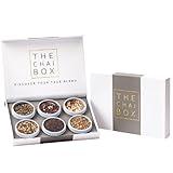 The Chai Box - Founder's Chai Collection Gift Set - 6 of Our Favorite Chai Tea Blends to Sample in a Gift Box. Featured in Oprah's Favorite Things. Great Birthday Gifts for Women, Mom. 11.3oz