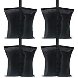 ABCCANOPY Canopy Weights 112 LBS Gazebo Tent Sand Bags,4pcs-Pack (Black)