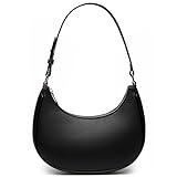 Barabum Retro Classic Clutch Shoulder Tote HandBag with Zipper Closure for Women (6-Black)