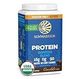 Sunwarrior Vegan Protein Powder Plant-based Protein Powder USDA Organic | BCAA Amino Acids Hemp Seed | Keto Friendly Soy, Dairy, Gluten & Synthetic Free NON-GMO | Chocolate 32 Servings 17g Protein