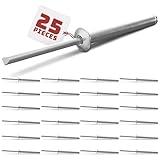 25Pcs Large Head Pop Rivets Aluminum - 3/16" x 1-1/2" Aluminum Dome Head Blind Rivet Set 6-20 Gap 1.126-1.250 Set #Lig-0229NG - Aluminum Decorative Rivets Long Pop Rivets Solid Rivets for Windows