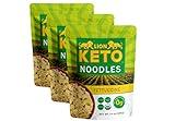 Lion Keto Noodles - 3 Pack | Fettuccine | Low Carb Pasta | Organic Pre-Cooked Zero Carb Pasta Noodles are Low Calorie, Gluten-Free, Paleo, Kosher & Vegan | Delicious Keto Pasta, (42oz)