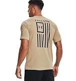 Under Armour Men's New Freedom Flag T-Shirt, Desert Sand (290)/Black, X-Large