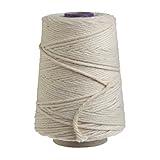 Regency Wraps Butchers Cooking Twine, Heavy Duty, 500ft,16 Ply, 2.4mm, Food-Safe Cotton Kitchen String for Turkey Trussing, Meat Prep, Crafting, Natural, Pack of 1