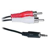 CableWholesale 1-Feet 2 RCA Male/3.5mm Stereo Male Cable (2RCA-STE-1)