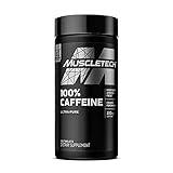 Caffeine Pills, MuscleTech 100% Caffeine Energy Supplements, PreWorkout Mental Focus + Energy Supplement, 220mg of Pure Caffeine, Sports Nutrition Endurance & Energy, 125 Count (Package may vary)