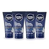 NIVEA MEN Maximum Hydration Face Lotion, Face Lotion with Broad Spectrum SPF 15 Sunscreen for Men, 4 Pack of 2.5 Fl Oz Tubes.