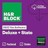 H&R Block Tax Software Deluxe + State 2023 with Refund Bonus Offer (Amazon Exclusive) (PC/MAC Download)