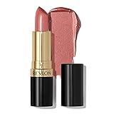 REVLON Lipstick, Super Lustrous Lipstick, Creamy Formula For Soft, Fuller-Looking Lips, Moisturized Feel in Pinks, Rose & Shine (619) 0.15 oz