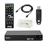 Sony BDP-BX370 Blu-ray Disc Player with Built-in Wi-Fi and HDMI Cable with Ultra USB Flash Drive 64GB