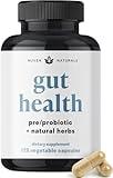 Nuven Naturals All-in-One Gut Health w/Probiotics, Prebiotics, Digestion-Supporting Herbs, and Adaptogens - Leaky Gut Repair Formula to Support Gut Lining, Aid in Digestion, and Promote Good Bacteria