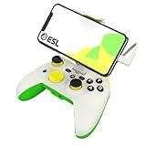 ESL Gaming Controller for iOS iPhone – Wired Gamepad with Triggers, Power Pass Through Charging, D-Pad & Headphone Socket - Handheld Game Console Accessory with ZeroG Mobile Device Holder