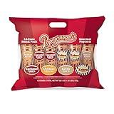 Popcornopolis Gourmet Popcorn Snacks, 12 Cone Variety Snack Packs (Gift Cone), Zebra Popcorn, Cheddar Cheese Popcorn, Caramel Popcorn & Kettle Corn Popcorn