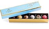 Godiva Chocolatier Patisserie Dessert Chocolate Truffle Gift Box for Birthday, Graduation, Thank You, Father's Day Gift Basket, Gourmet Candy with Creamy Filling in Milk, White, Dark Chocolate, 6pc