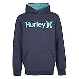 Hurley Boys' One and Only Pullover Hoodie, Armory Navy Heather, S