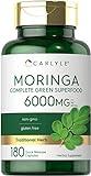 Carlyle Moringa Oleifera | 180 Capsules | Non-GMO and Gluten Free Supplement | Complete Green Superfood | from Moringa Leaf Powder