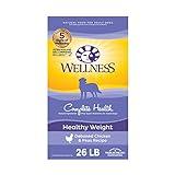 Wellness Complete Health Dry Dog Food with Grains, Natural Ingredients, Made in USA with Real Meat, All Breeds, For Adult Dogs (Healthy Weight - Chicken & Potatoes, 26-Pound Bag)