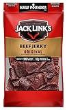 Jack Link's Beef Jerky, Original, 1/2 Pounder Bag - Flavorful Meat Snack, 10g of Protein and 80 Calories, Made with Premium Beef - 96% Fat Free, No Added MSG** or Nitrates/Nitrites, 8oz