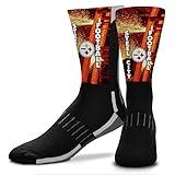 For Bare Feet NFL Adult Zoom Location Crew Socks - All Weather - Machine Washable - Men & Women - Enhance Your Team Footwear Collection (Pittsburgh Steelers - Black, Adult Medium)